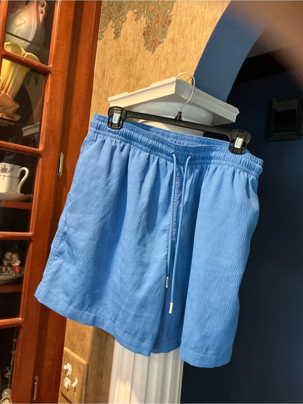 chubbies Sky Blue Elastic-Waist Athletic Shorts XL